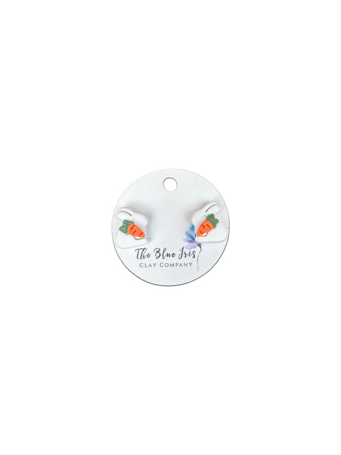 Adorable bunny stud earring