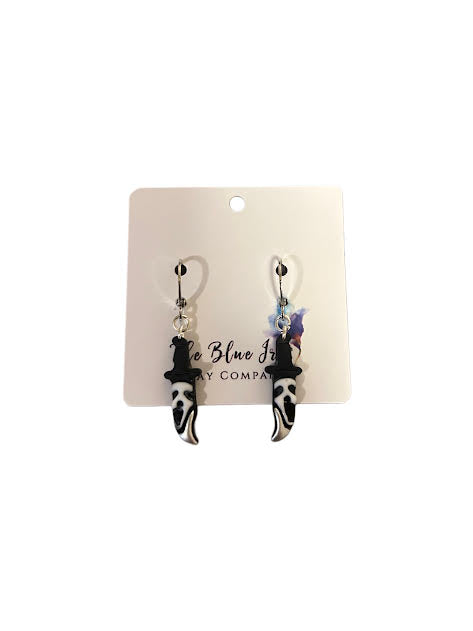 Lightweight horror knife earrings – handmade Halloween jewelry