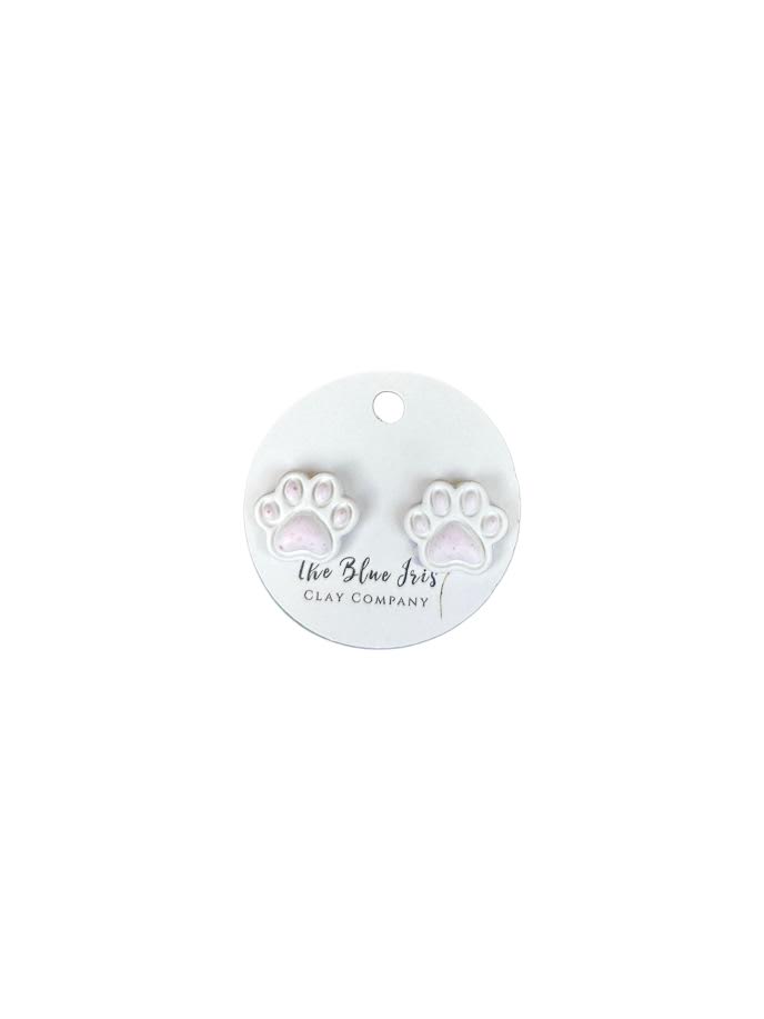 Adorable dog and cat paw inspired stud earrings.